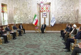  جيهون بيرموف يلتقى برئيس مجلس الشورى الإسلامي الإيراني 