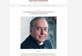     الصحافة الإيطالية  : أذربيجان تكرم ذكرى الزعيم الوطني  