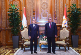   رئيس طاجيكستان يستقبل جيهون بيراموف  