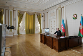  لقاء عبر الاتصال المرئي مع الرئيس إلهام علييف بمبادرة شركة سيغنيفاي