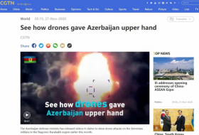  المنشور الصيني يكتب عن هجوم أذربيجان بالطائرات بدون الطيار 