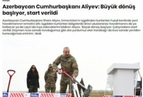   وسائل إعلام تركية تكتب عن زيارة الرئيس إلى شوشا  