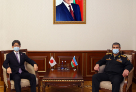    مناقشة التعاون العسكري الأذربيجاني الياباني  