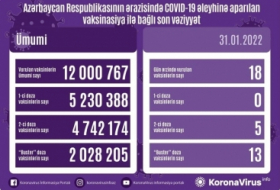     أذربيجان:   تطعيم 12 مليون و767 جرعة من لقاح كورونا حتى الآن  