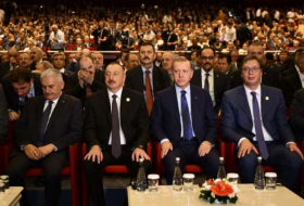 يشترك رئيس أذربيجان الهام علييف في اجتماع الرؤساء-صور 