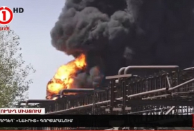 النار في نايريت المصنع الكيميائي في أرمينيا- فيديو
