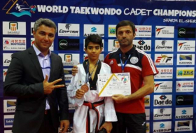 يفوز لاعب التايكواندو الأذربيجاني برونزية في  بطولة العالم كاديت